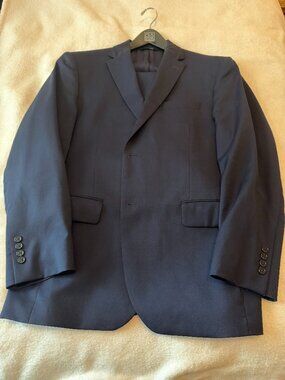 Joseph A. Bank Two-Piece Navy Blue Suit